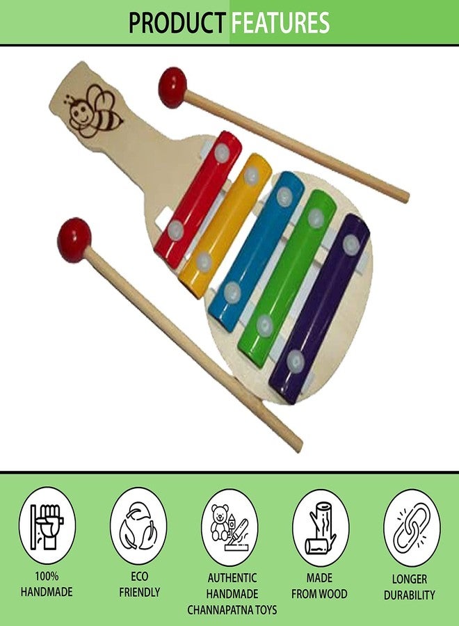 Manos Xylophone Wooden Guitar Design Musical Toy for Kids (Xylophone 2, 3, Count) - Image 3